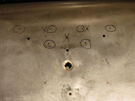 57 holes marked on 56 trunk