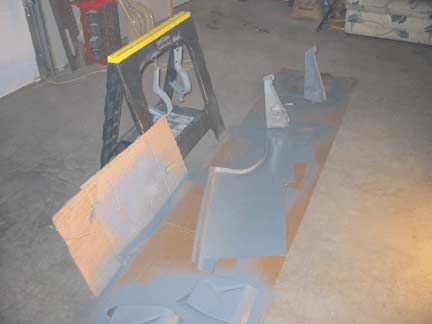 Parts after epoxy primer