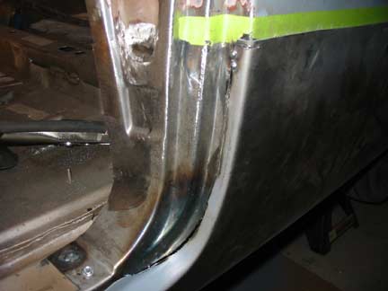 Door jamb area tacked 1