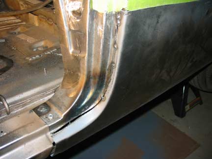 Door jamb area tacked 2