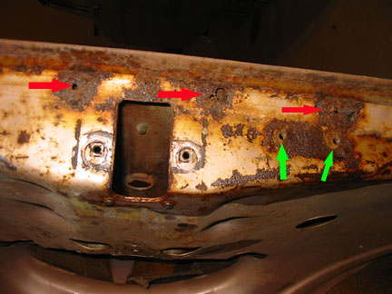 1957 trunk lid latch area