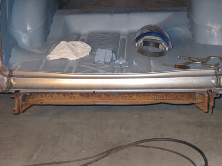 Tail pan welded