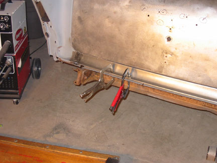 Vice grips pulling trunk floor 2