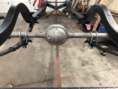 Rear suspension coming together