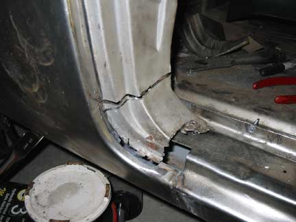 Lower B pillar cut out 1