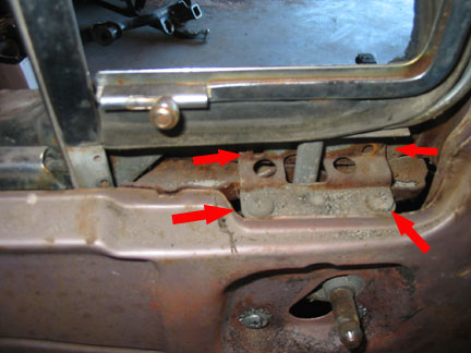Wing window screws top