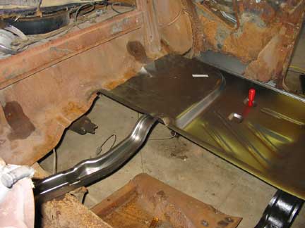Drivers rear floor