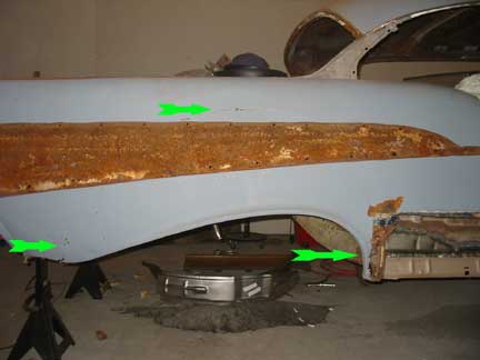 Passenger quarter rust