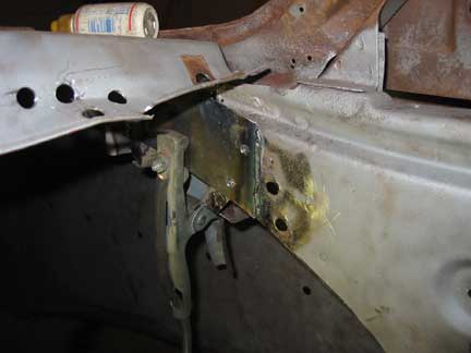 Part welded