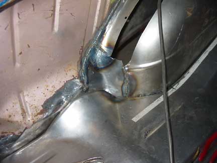 Final piece welded in