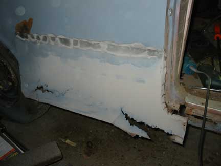 Passenger quarter repair