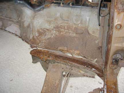 Passenger toe board old