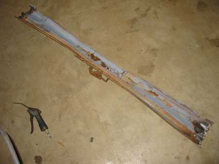 Old tailpan removed