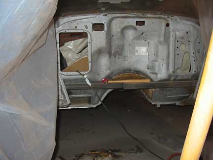 View from inside tent