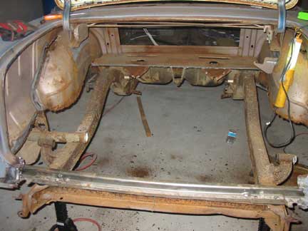 Trunk pan removed