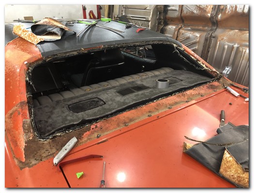 Back glass removal