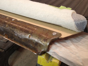 Flattening rivets