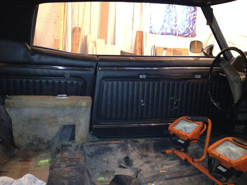 Panels in place