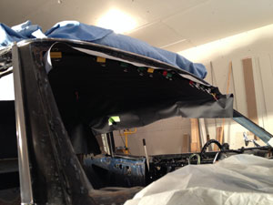 Stretching headliner