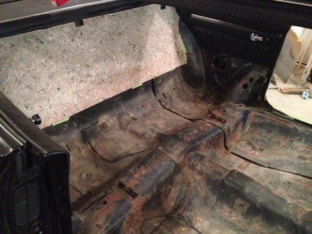 Floor pan clean