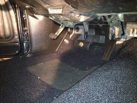 Pedals installed