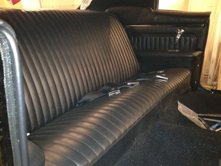 Rear seat installed