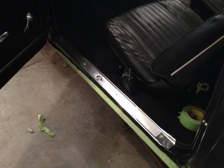 Sill plates installed