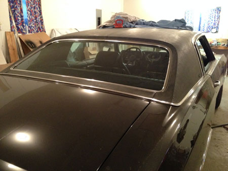 Rear glass trim