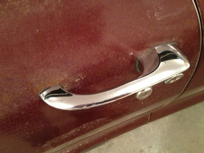 Door handle detail