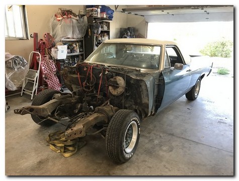 1970 El Camino fresh off trailer