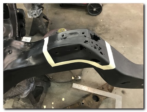 Drivers side frame horn