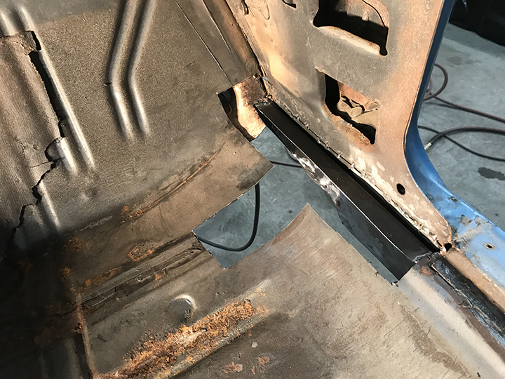 Kick panel removed