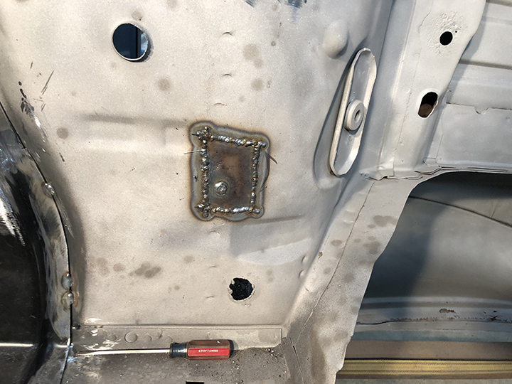 Welded in place
