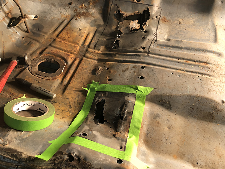 All areas repaired