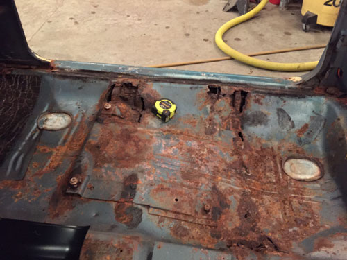 Floor pan rust