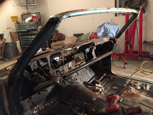 Windshield out