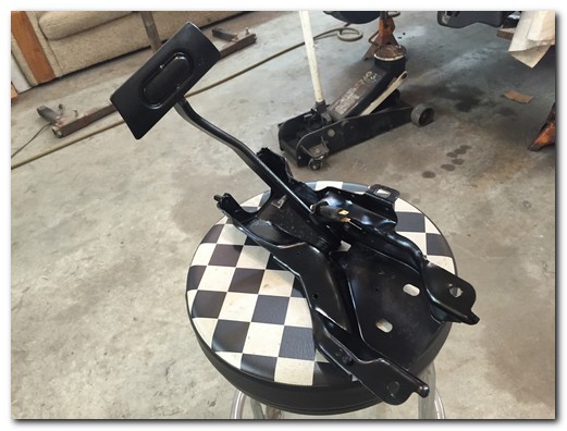 Brake pedal blasted