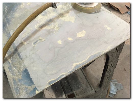 Passenger door stripped
