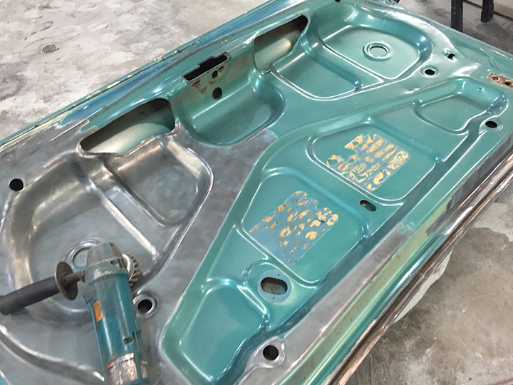 Stripping deck lid