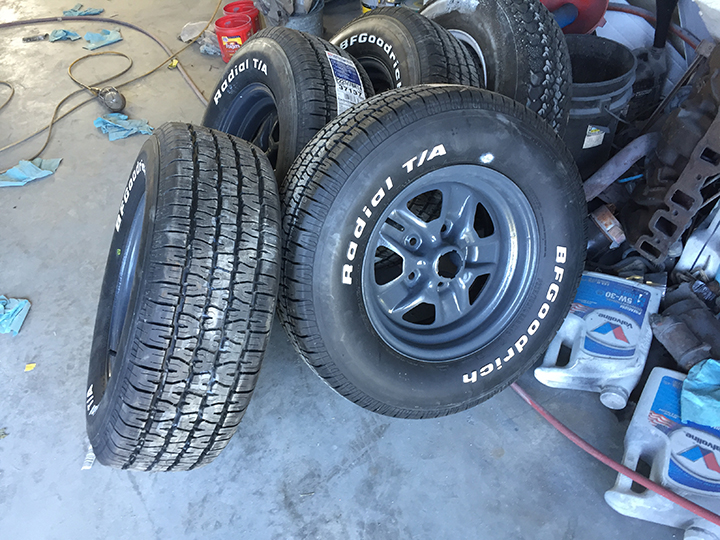 Wheels sandblasted