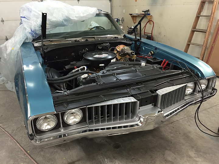 Front bumper installed